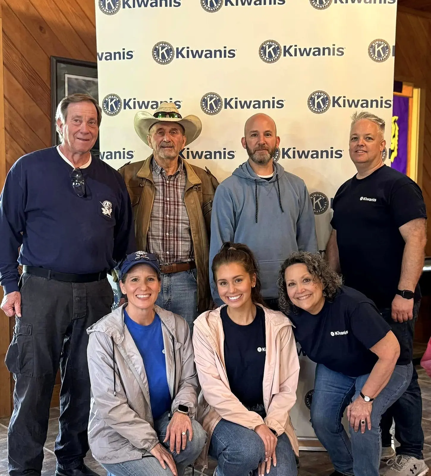Denham Springs Kiwanis Club members gathered at a club event