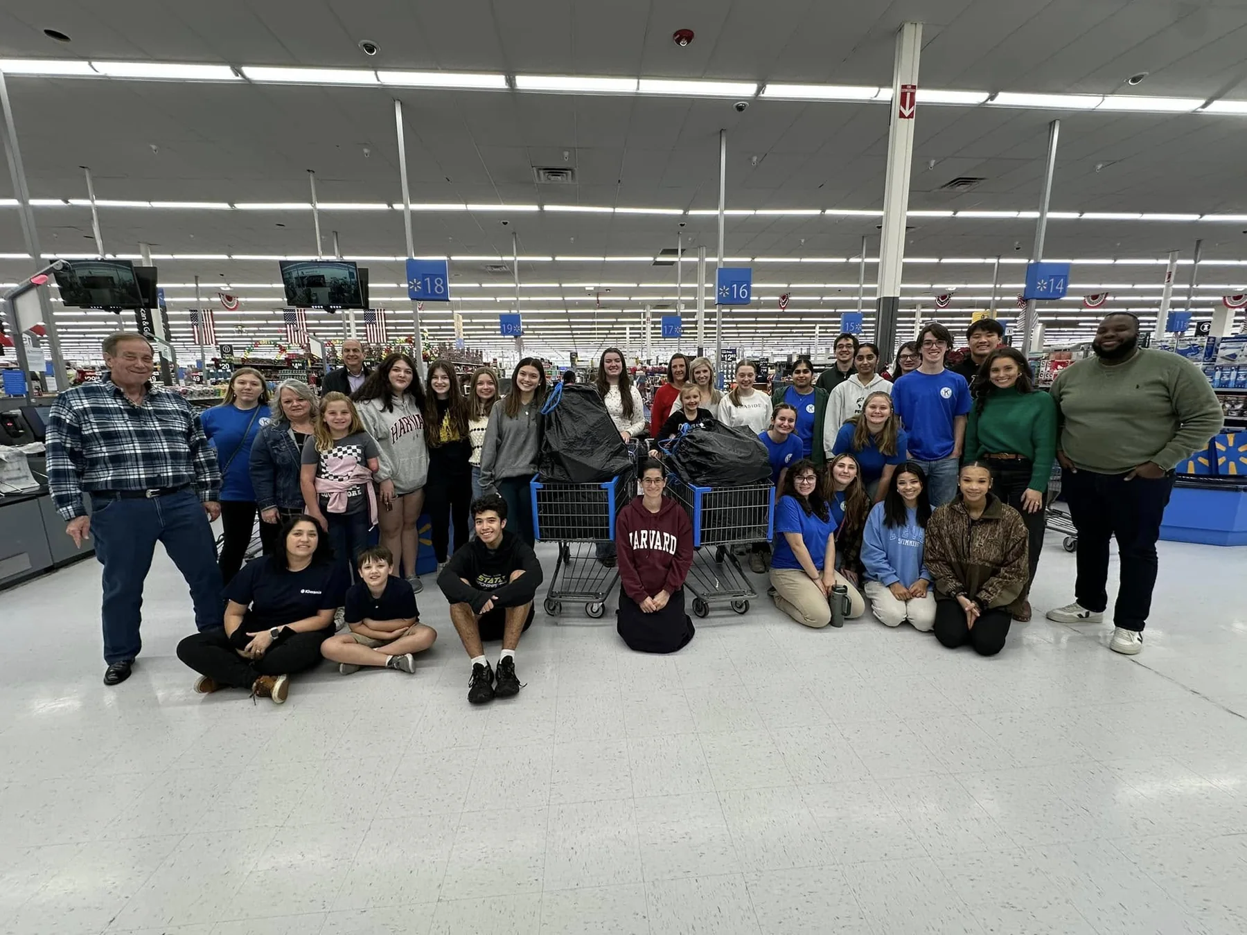 Kiwanis members gathered to shop for Christmas gifts for local families