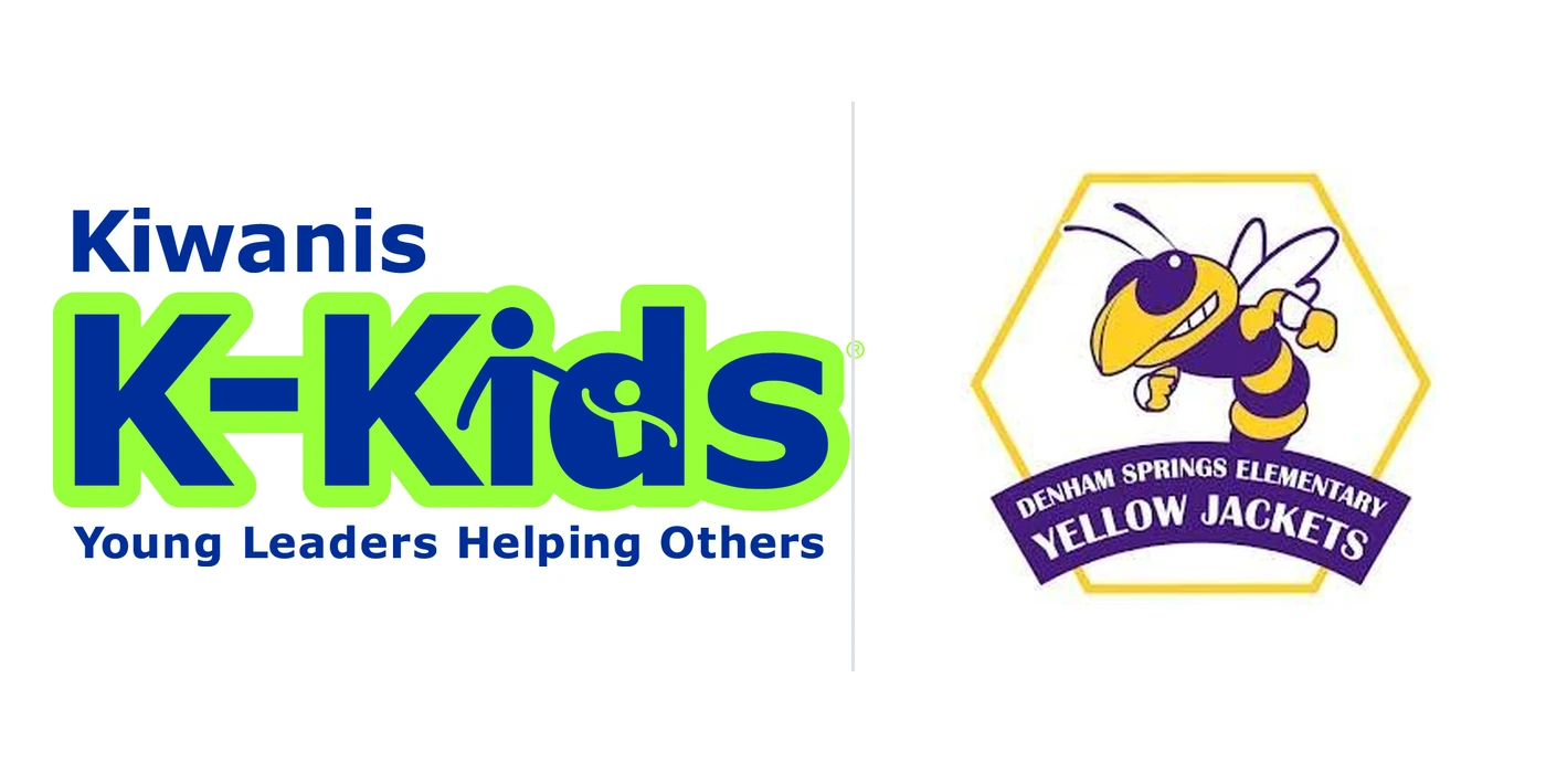 K-Kids and Denham Springs Elementary School logos